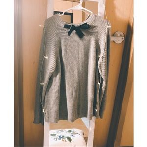 Jcrew bow tie sweater